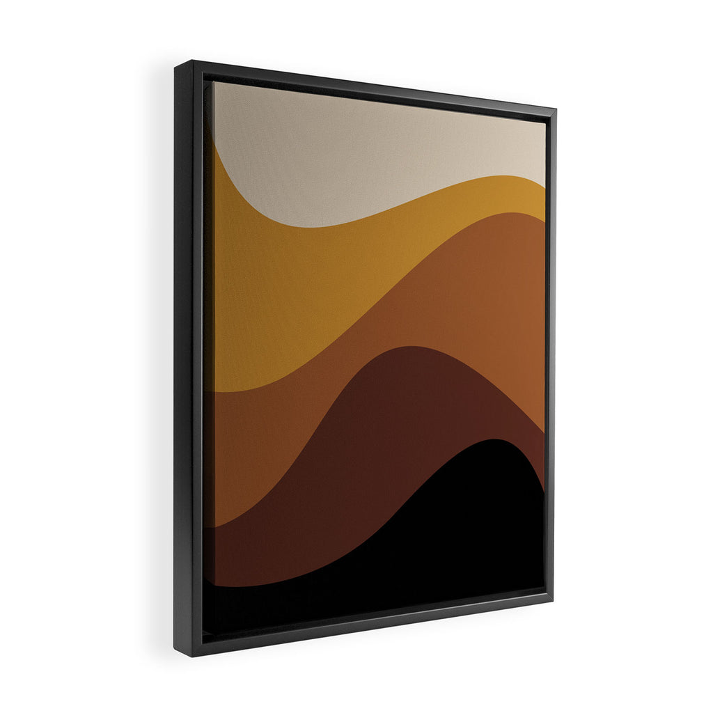 Abstract Color Waves XXVII Framed Canvas Print Gallery Image 2