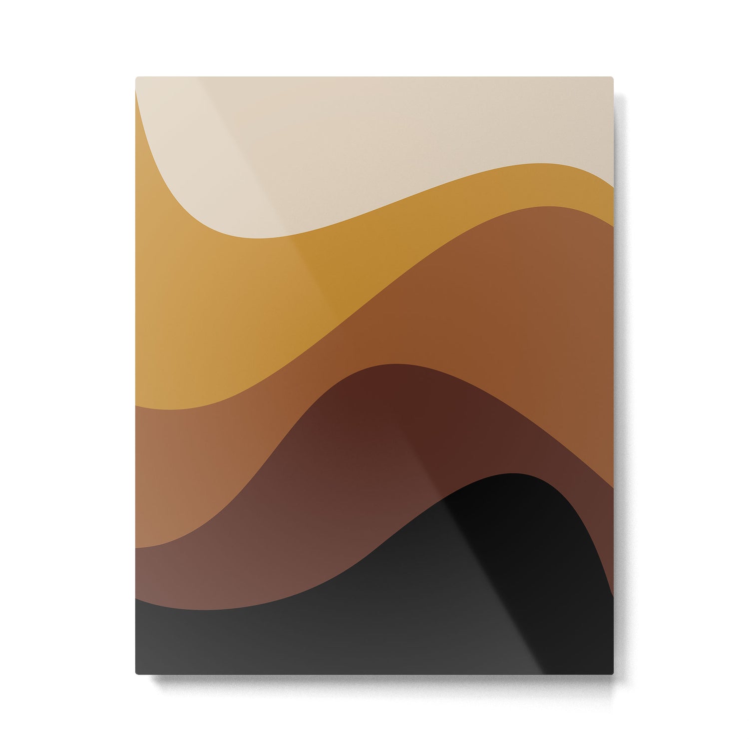 Abstract Color Waves XXVII Metal Print Gallery Image 4