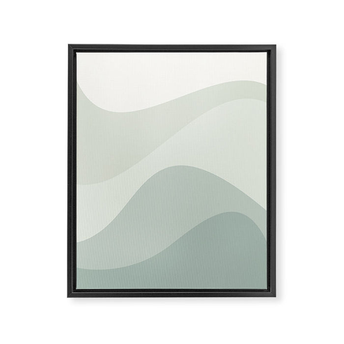Abstract Color Waves XXXV Framed Canvas Print Gallery Image 1