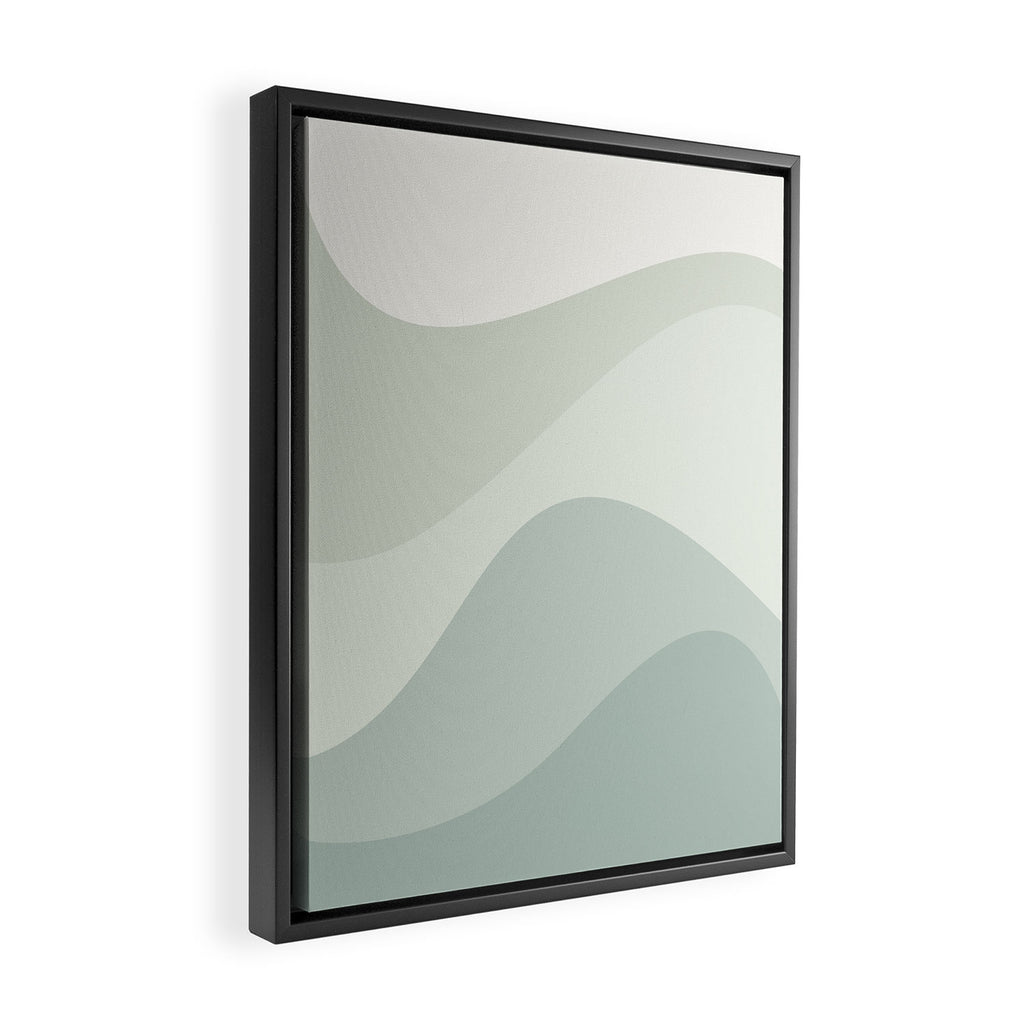 Abstract Color Waves XXXV Framed Canvas Print Gallery Image 2