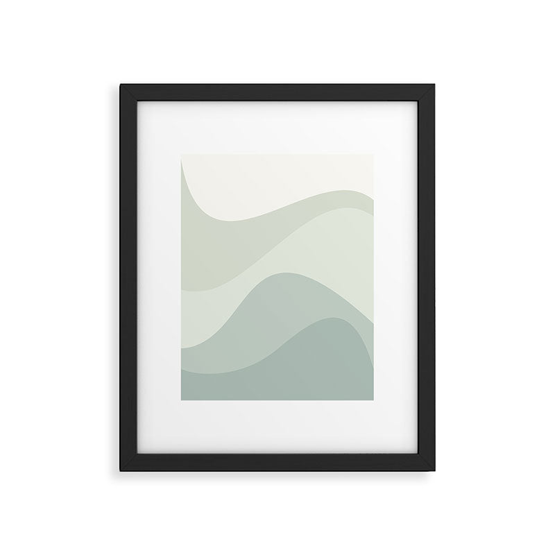 Abstract Color Waves XXXV Framed Art Print Gallery Image 5