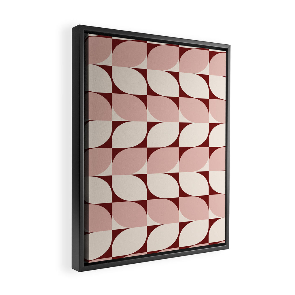 Abstract Patterned Shapes XXVIII Framed Canvas Print Gallery Image 2