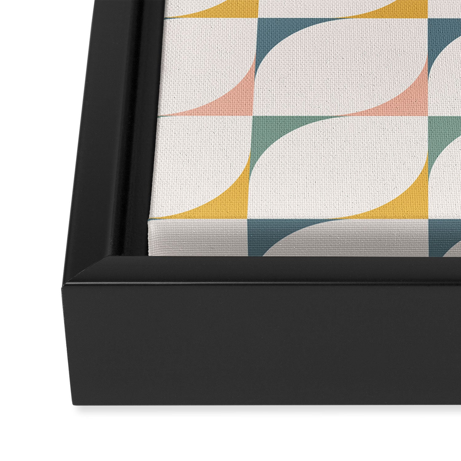 Abstract Patterned Shapes XXVI Framed Canvas Print Gallery Image 3
