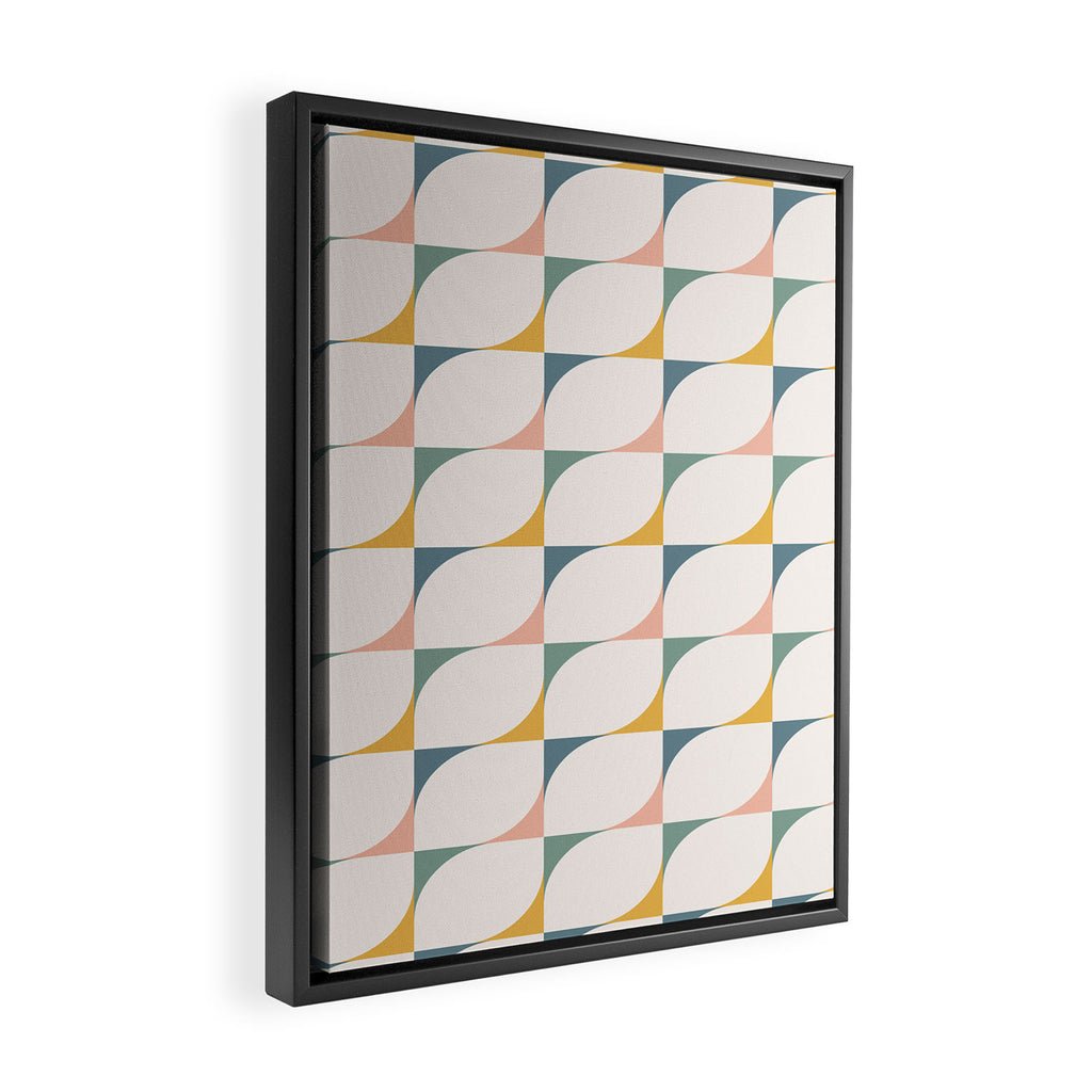 Abstract Patterned Shapes XXVI Framed Canvas Print Gallery Image 2