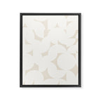 Contemporary Abstract Shapes - Neutral Off White Framed Canvas Print Gallery Image 8