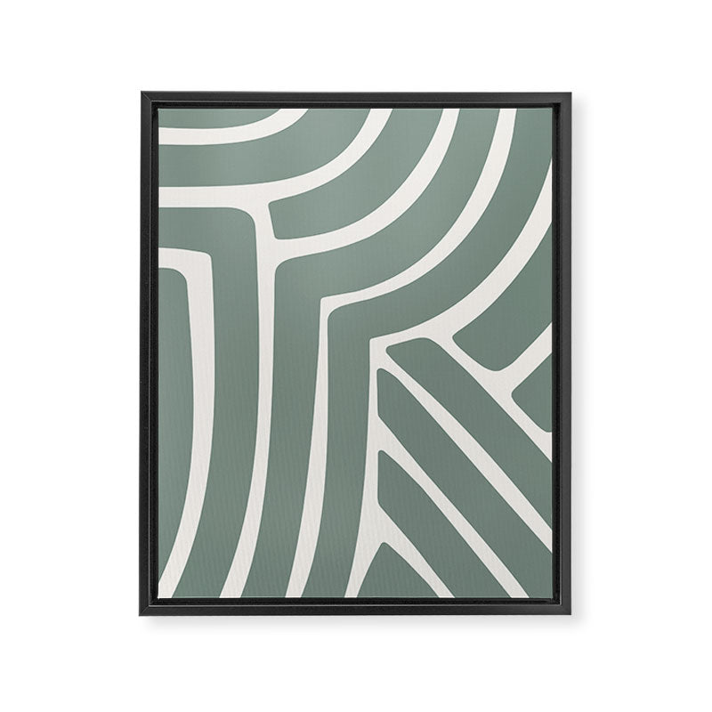 Abstract Stripes LXV Framed Canvas Print Gallery Image 6