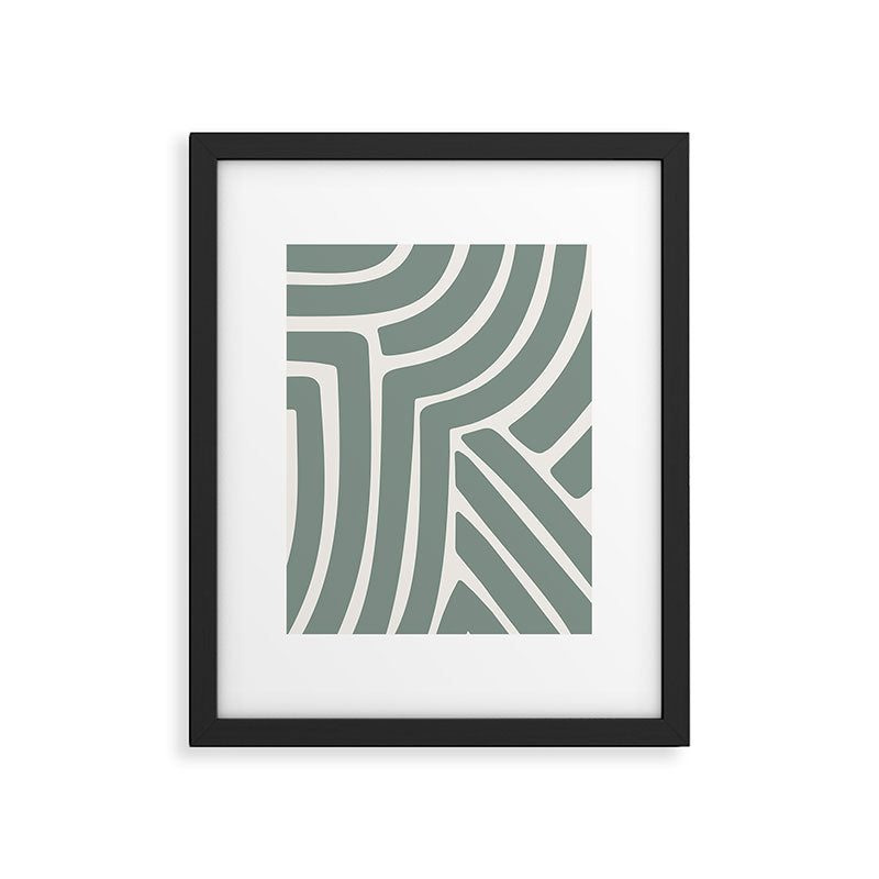 Abstract Stripes LXV Framed Art Print Gallery Image 5