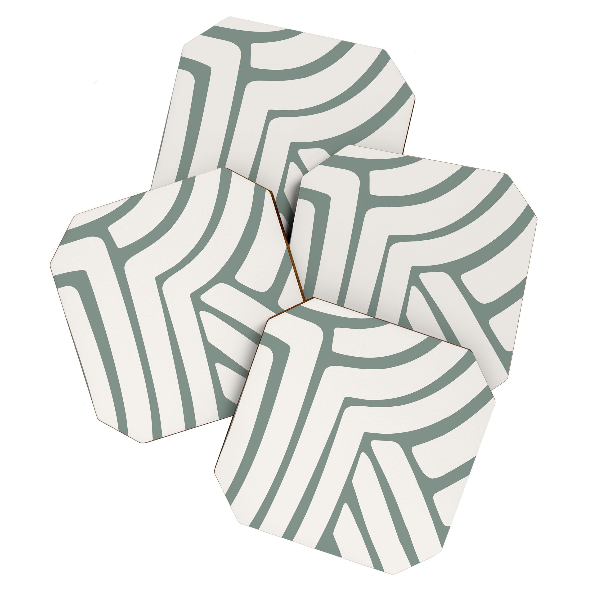 Abstract Stripes LXVI Coaster Gallery Image 1