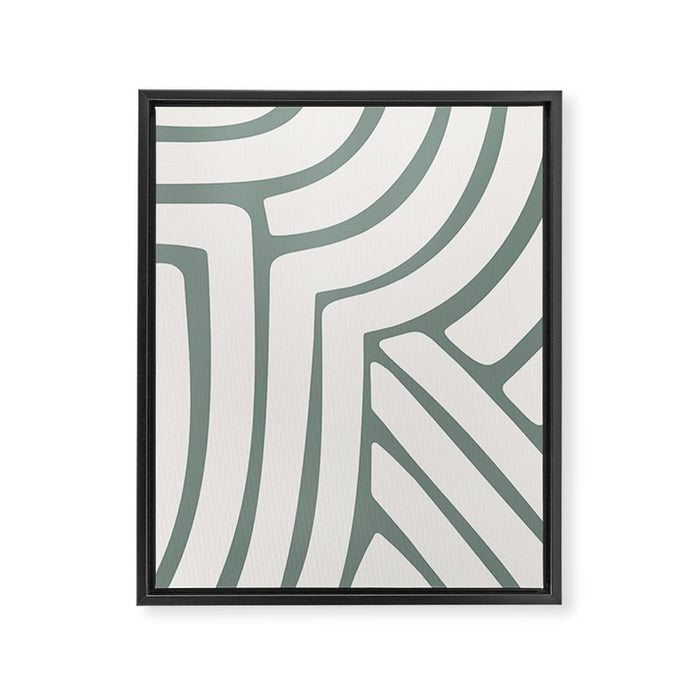 Abstract Stripes LXVI Framed Canvas Print Gallery Image 1