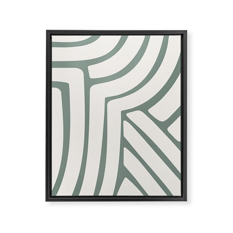 Abstract Stripes LXVI Framed Canvas Print Gallery Image 6