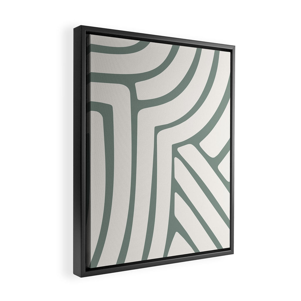 Abstract Stripes LXVI Framed Canvas Print Gallery Image 2