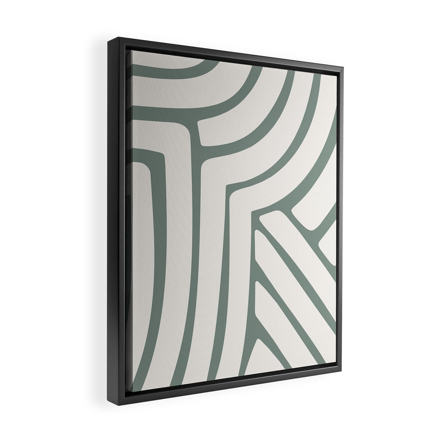 Abstract Stripes LXVI Framed Canvas Print Gallery Image 2