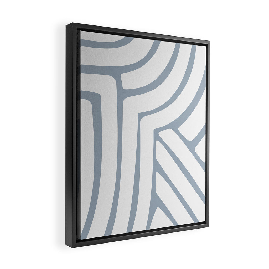 Abstract Stripes LXXII Framed Canvas Print Gallery Image 2