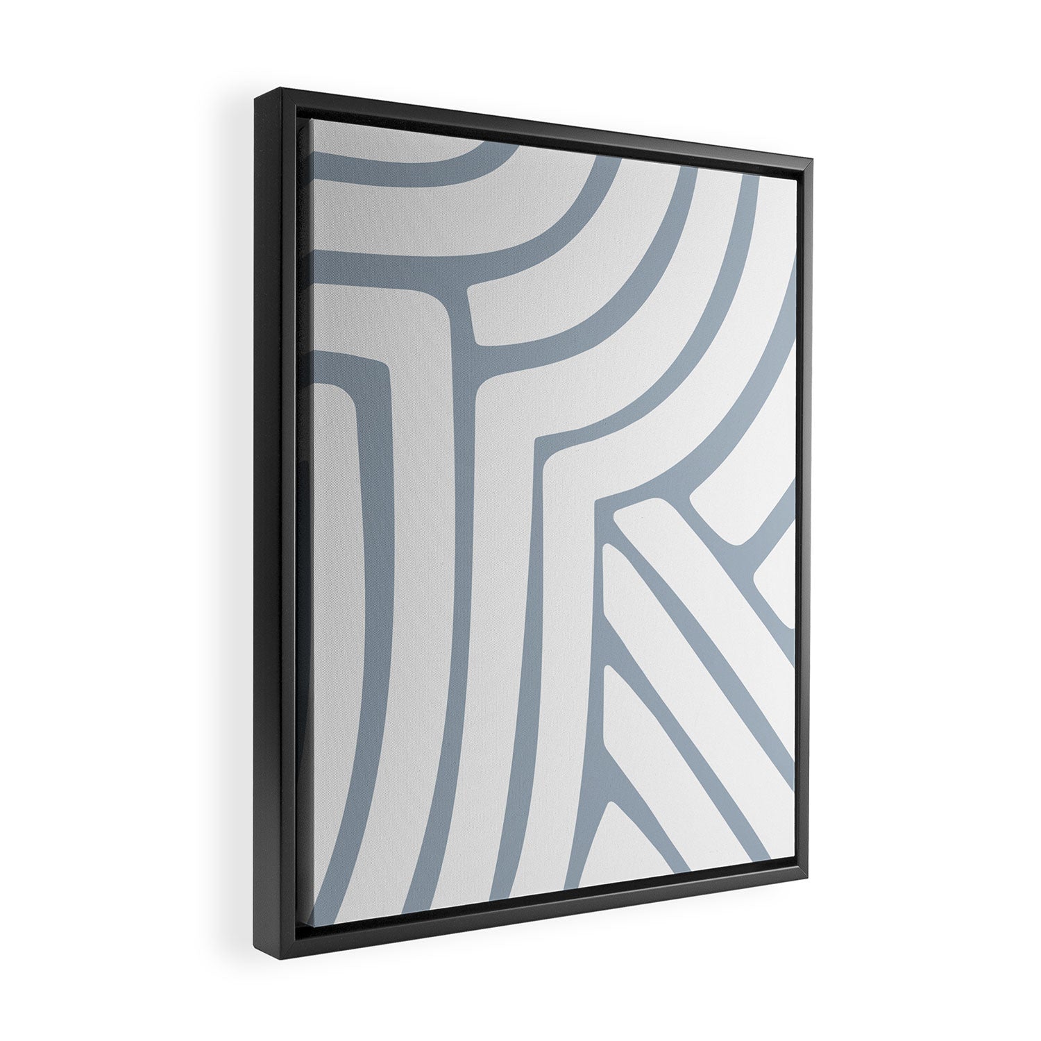Abstract Stripes LXXII Framed Canvas Print Gallery Image 2