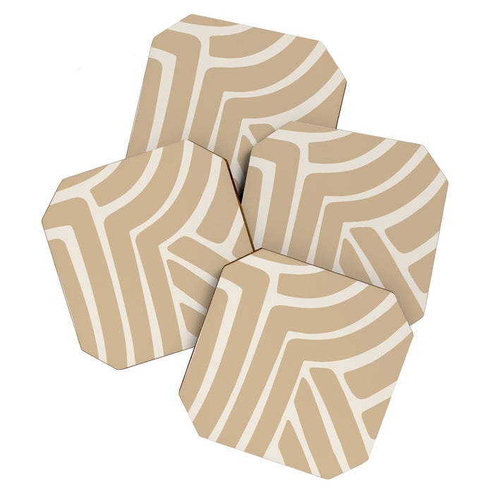 Abstract Stripes LXXXIII Coaster Gallery Image 1