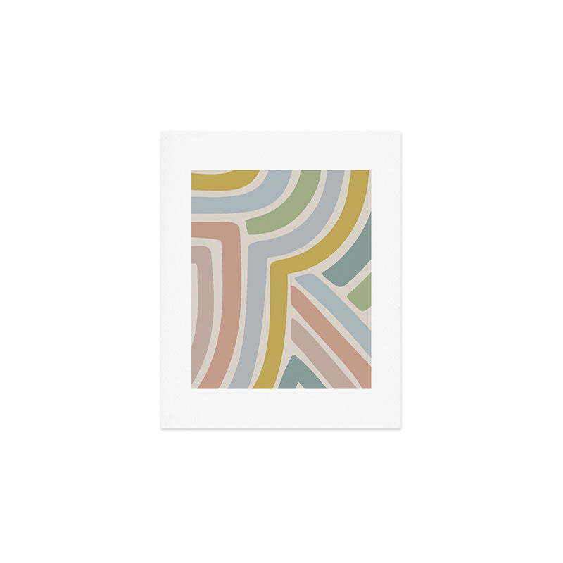Abstract Stripes V Art Print Gallery Image 1