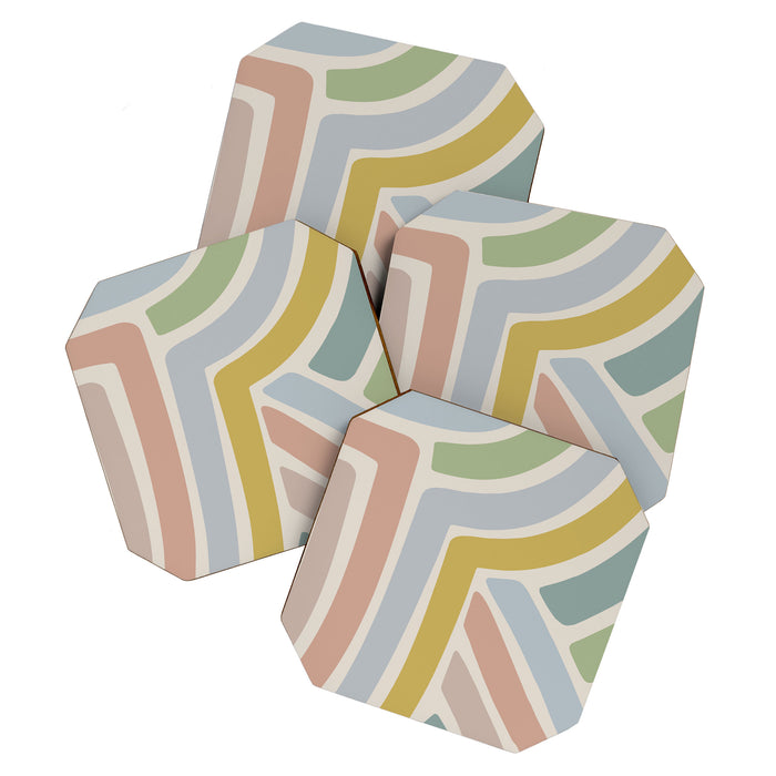 Abstract Stripes V Coaster Gallery Image 1