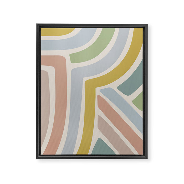 Abstract Stripes V Framed Canvas Print Gallery Image 1