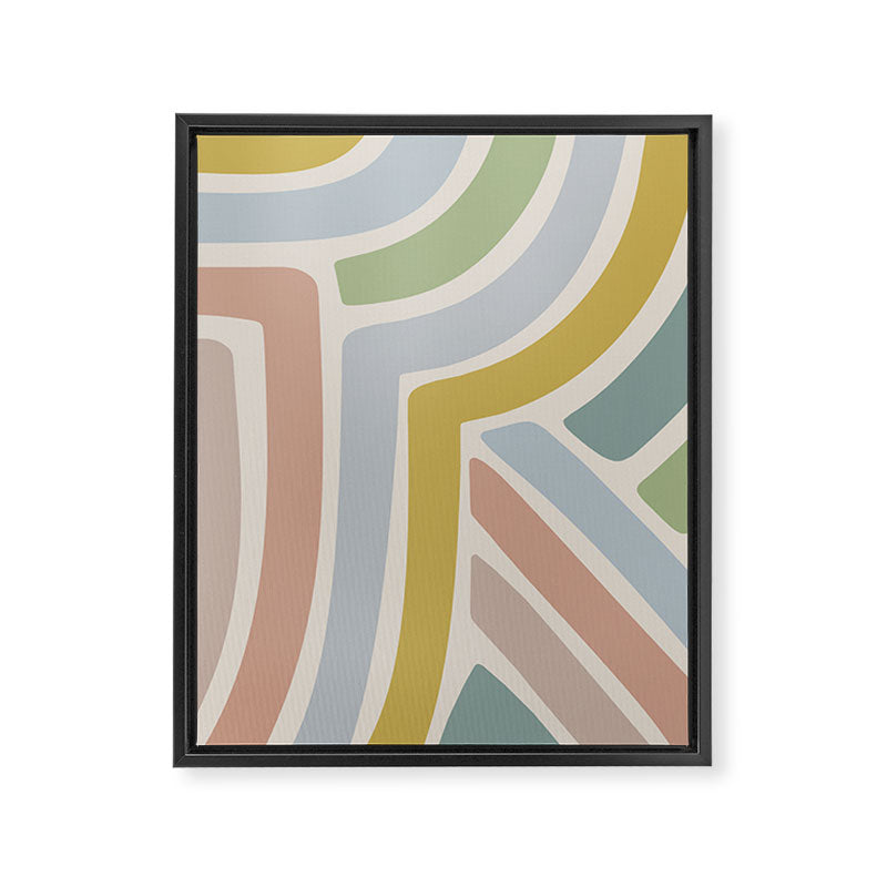Abstract Stripes V Framed Canvas Print Gallery Image 8