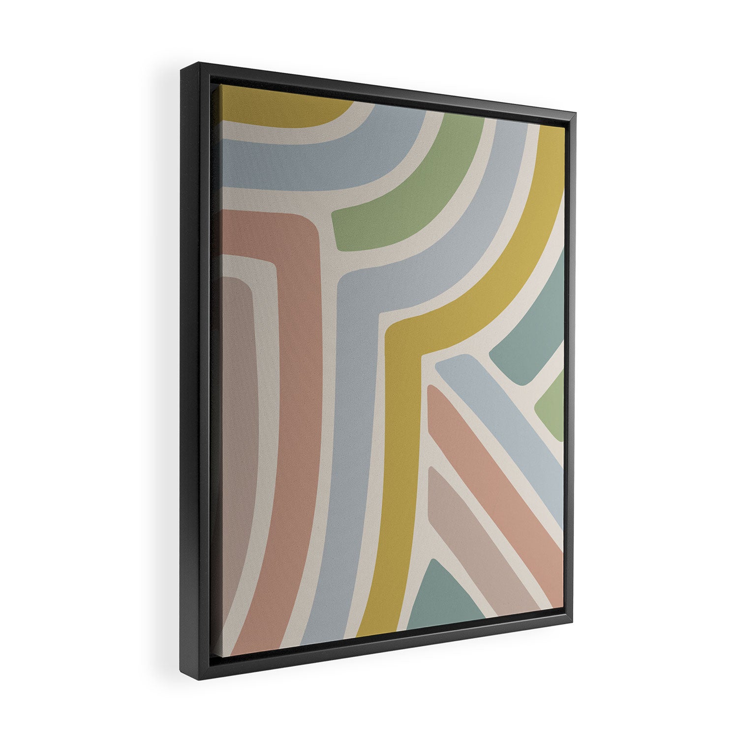 Abstract Stripes V Framed Canvas Print Gallery Image 2