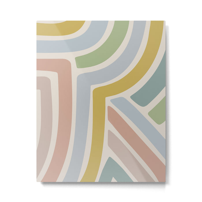 Abstract Stripes V Metal Print Gallery Image 1