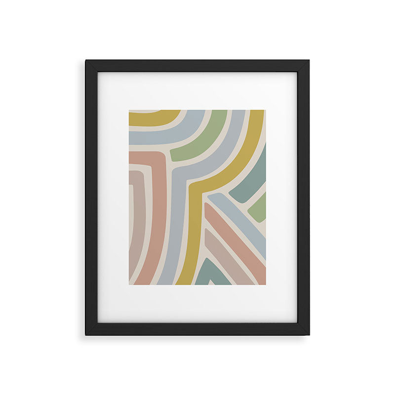 Abstract Stripes V Framed Art Print Gallery Image 6