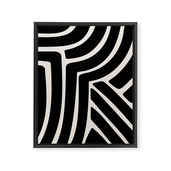 Abstract Stripes VII Framed Canvas Print Gallery Image 1