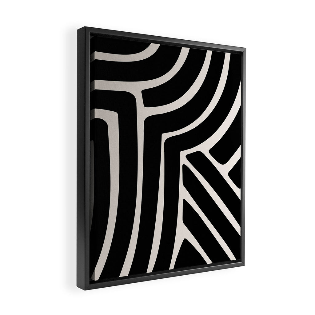 Abstract Stripes VII Framed Canvas Print Gallery Image 2