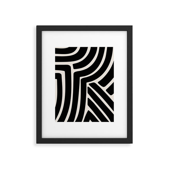 Abstract Stripes VII Framed Art Print Gallery Image 1
