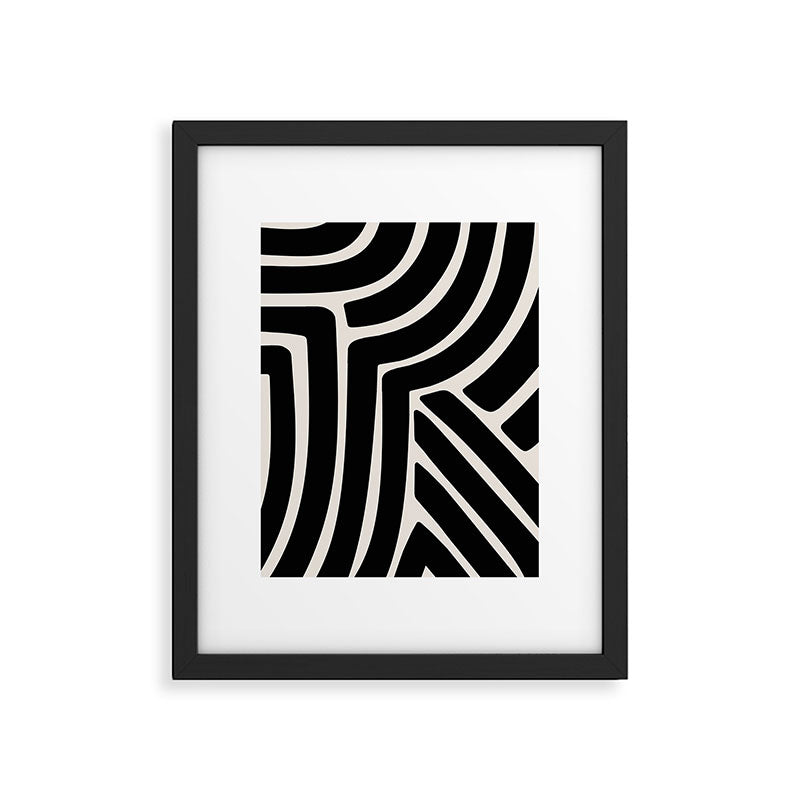 Abstract Stripes VII Framed Art Print Gallery Image 6
