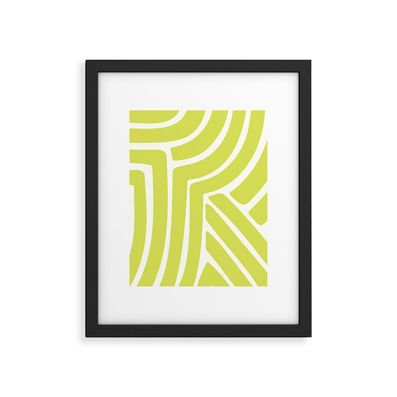 Abstract Stripes XXXVIII Framed Art Print Gallery Image 4