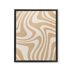 Abstract Wavy Stripes LII Framed Canvas Print Gallery Image 8