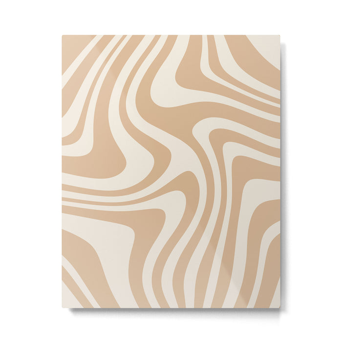 Abstract Wavy Stripes LII Metal Print Gallery Image 1