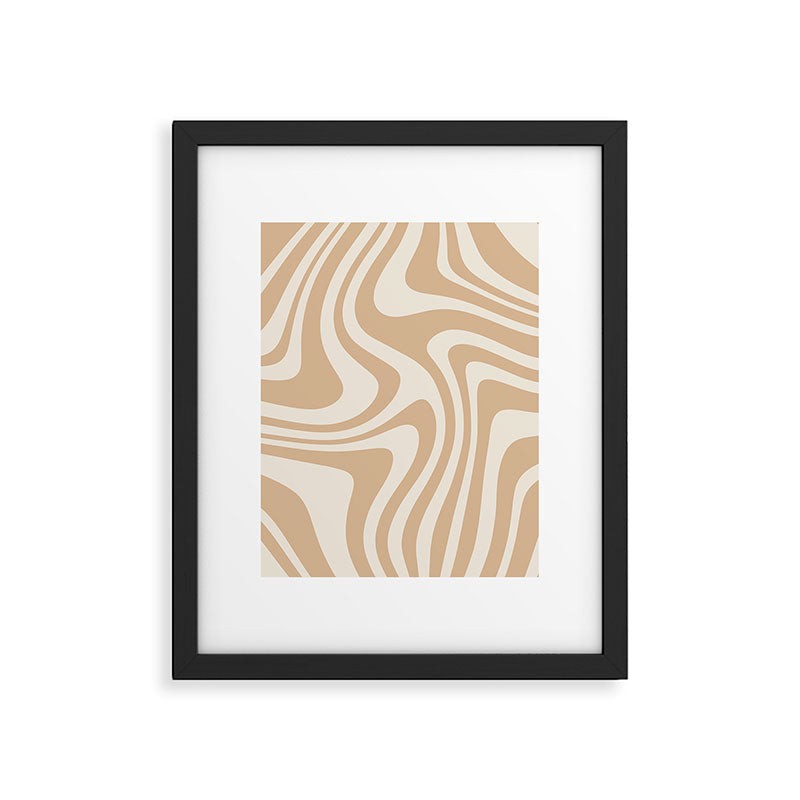 Abstract Wavy Stripes LII Framed Art Print Gallery Image 6