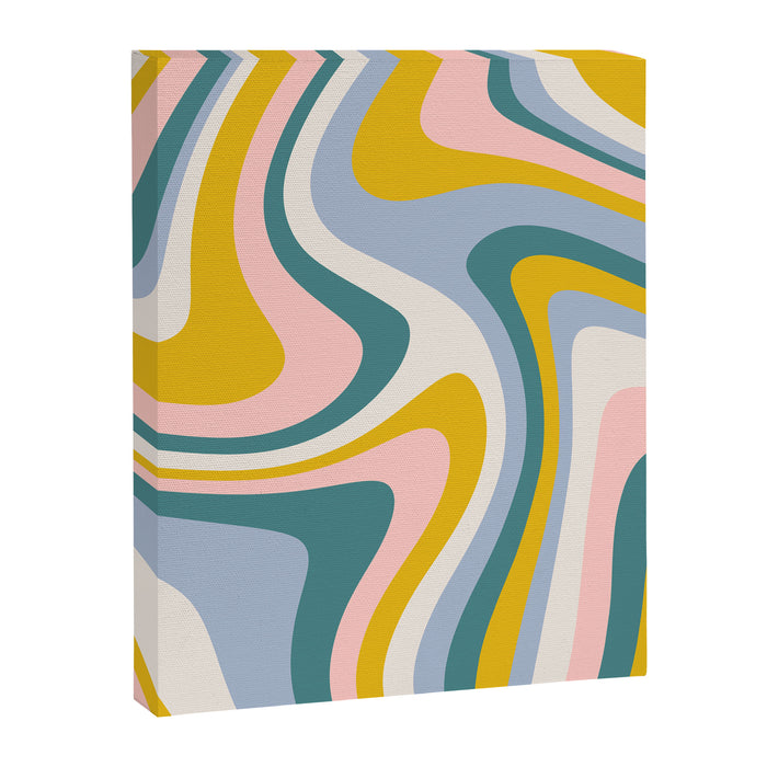 Abstract Wavy Stripes LXII Canvas Print Gallery Image 1