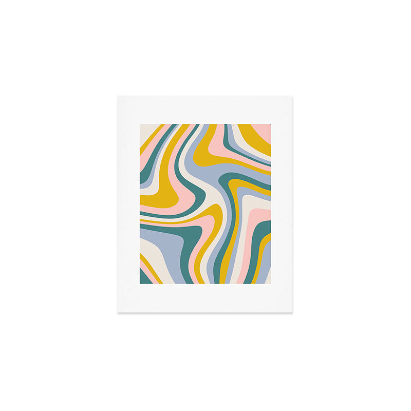 Abstract Wavy Stripes LXII Art Print Gallery Image 1