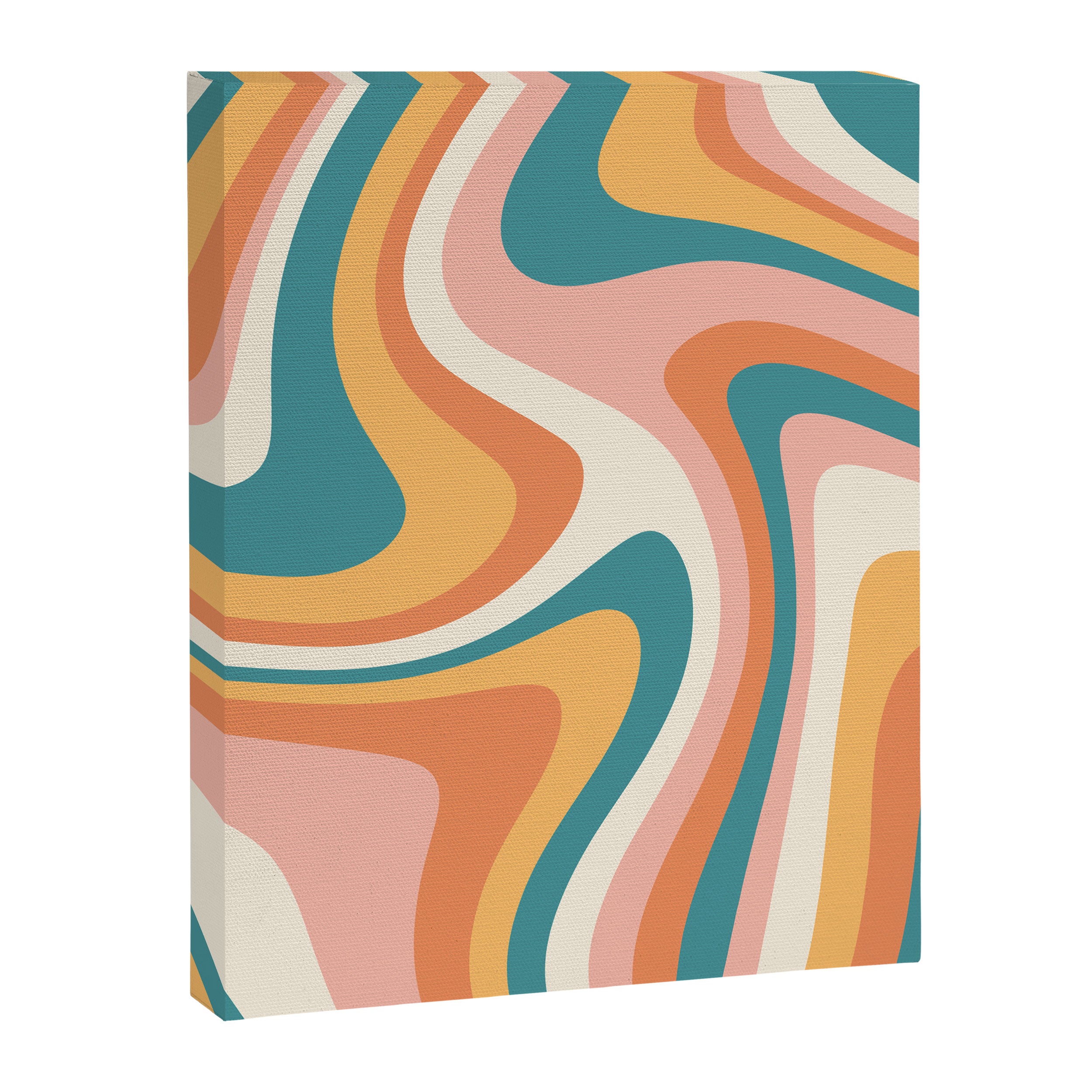 Abstract Wavy Stripes LXIII Canvas Print Gallery Image 8
