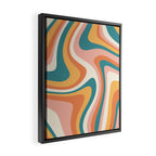 Abstract Wavy Stripes LXIII Framed Canvas Print Gallery Image 2