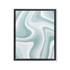 Abstract Wavy Stripes LXVI Framed Canvas Print Gallery Image 8
