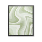 Abstract Wavy Stripes LXXVIII Framed Canvas Print Gallery Image 8
