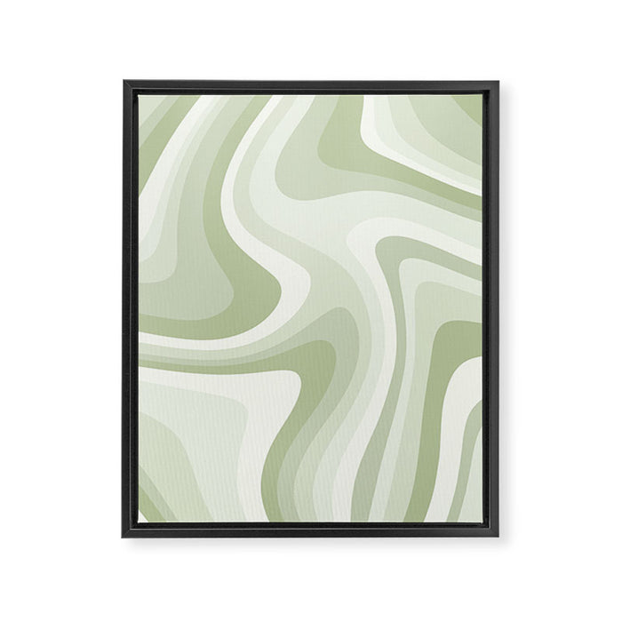 Abstract Wavy Stripes LXXVIII Framed Canvas Print Gallery Image 1