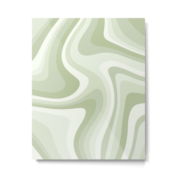Abstract Wavy Stripes LXXVIII Metal Print Gallery Image 1