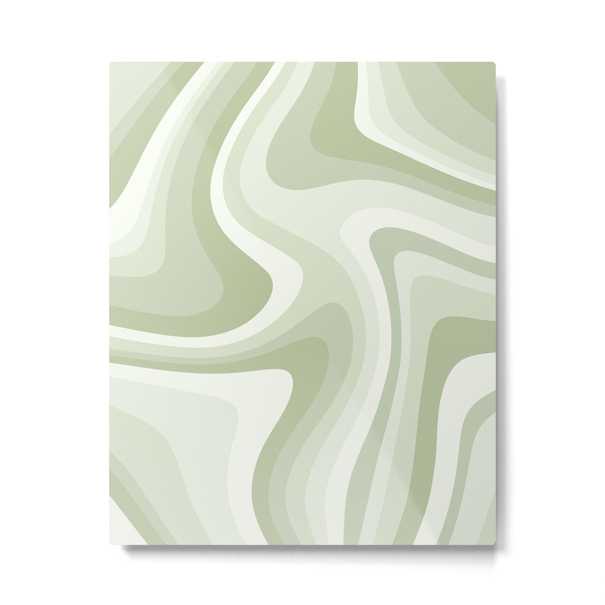 Abstract Wavy Stripes LXXVIII Metal Print Gallery Image 6