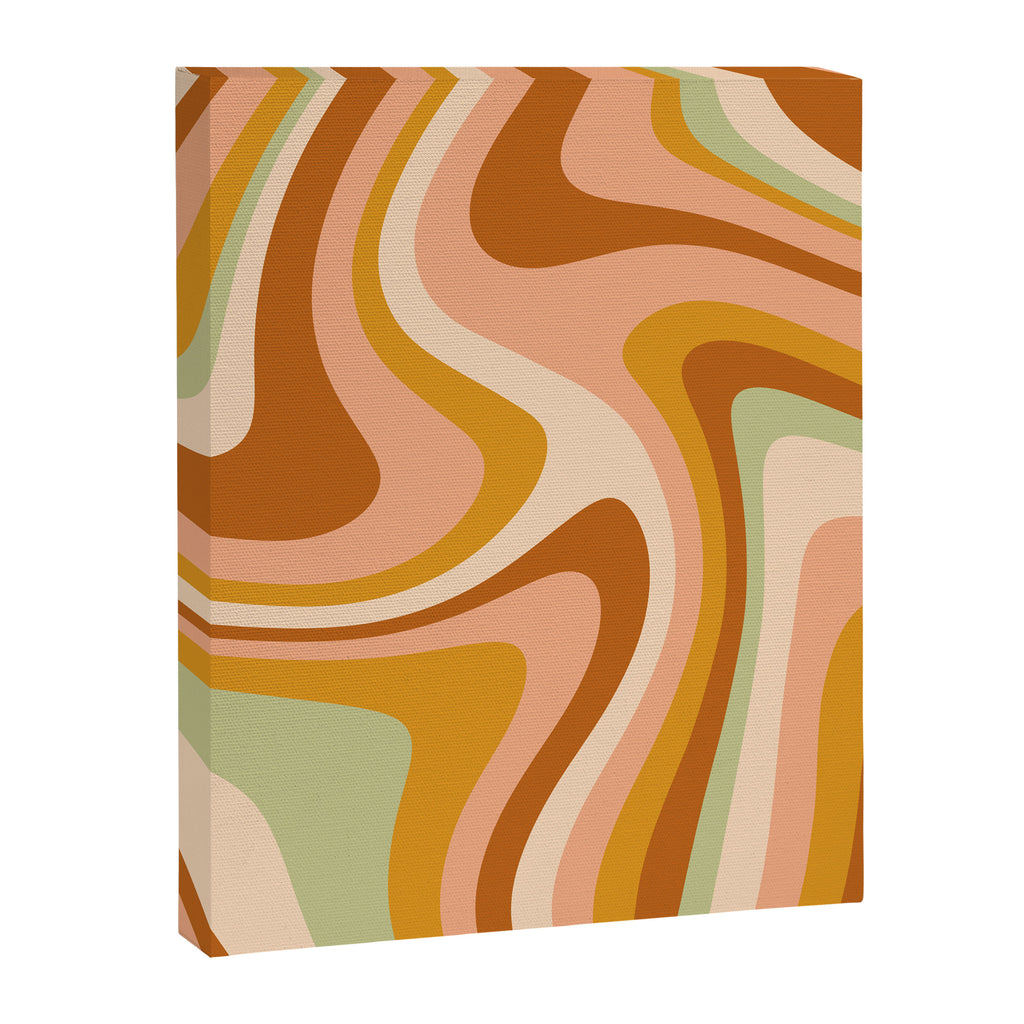 Abstract Wavy Stripes LXXXII Canvas Print Gallery Image 8