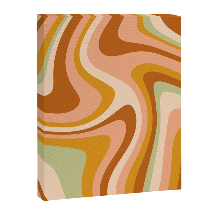 Abstract Wavy Stripes LXXXII Canvas Print Gallery Image 1