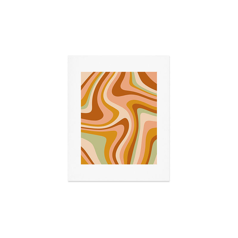 Abstract Wavy Stripes LXXXII Art Print Gallery Image 1