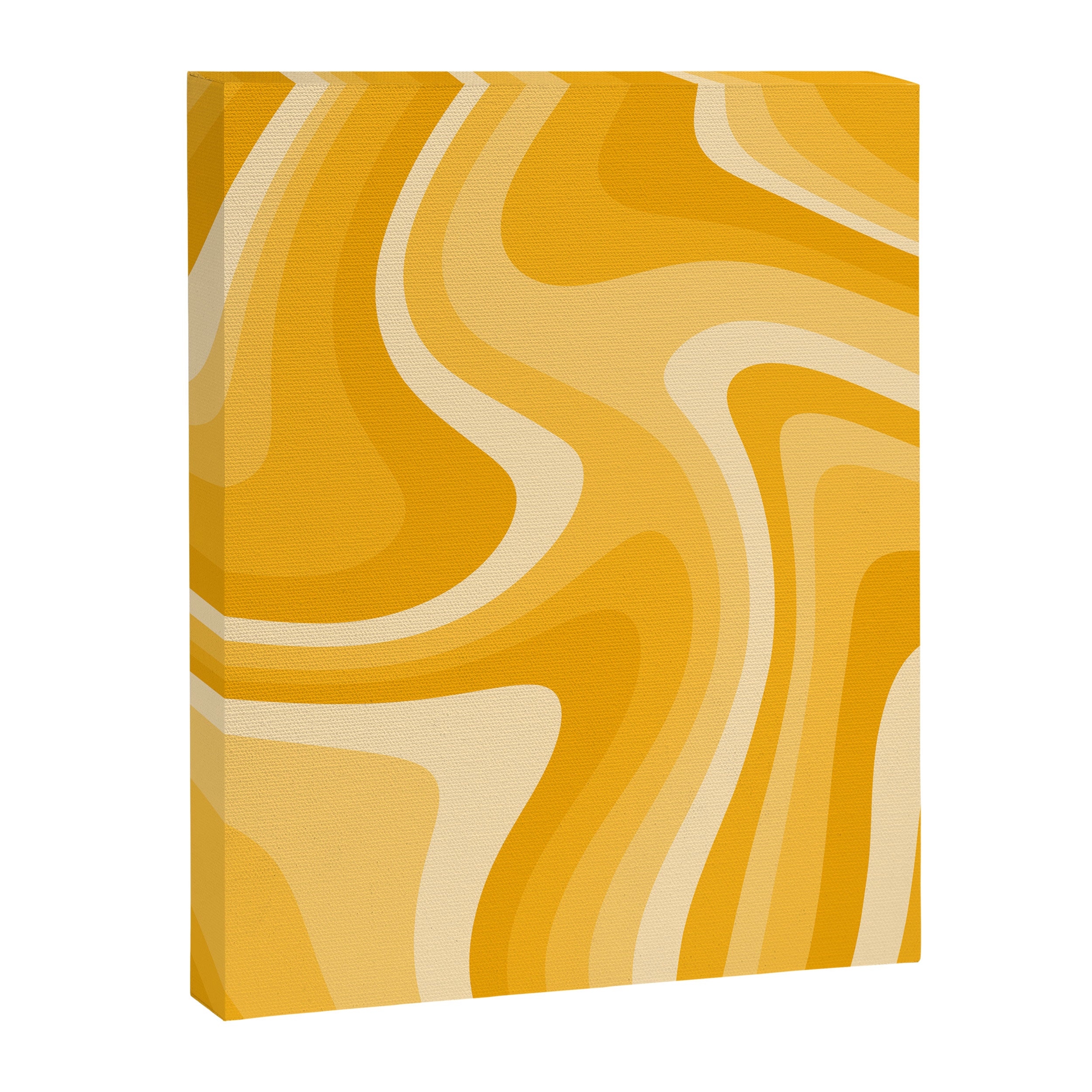 Abstract Wavy Stripes LXXXVI Canvas Print Gallery Image 8