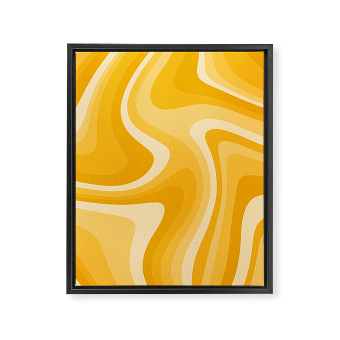 Abstract Wavy Stripes LXXXVI Framed Canvas Print Gallery Image 1