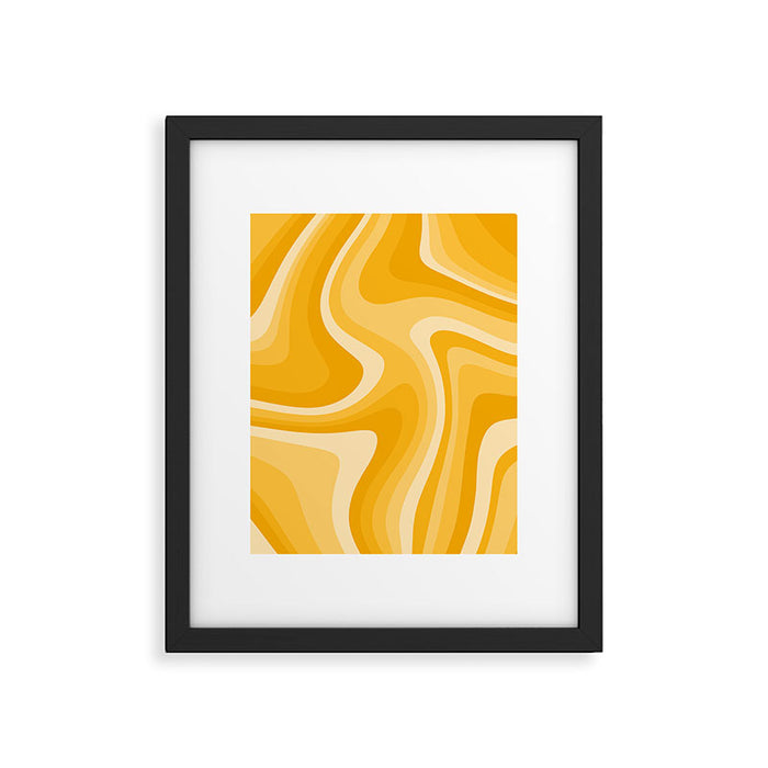 Abstract Wavy Stripes LXXXVI Framed Art Print Gallery Image 1