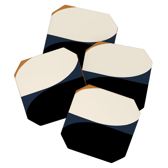Almond Abstract II Coaster Gallery Image 1